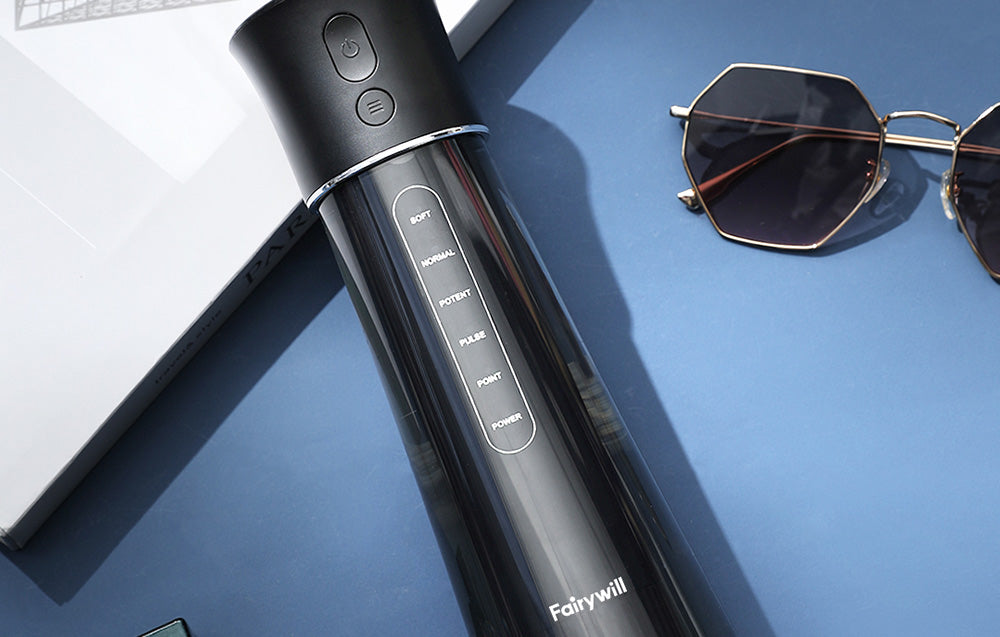 Irigator dentar FairyWill F30, 5 moduri, 300 ml, Negru