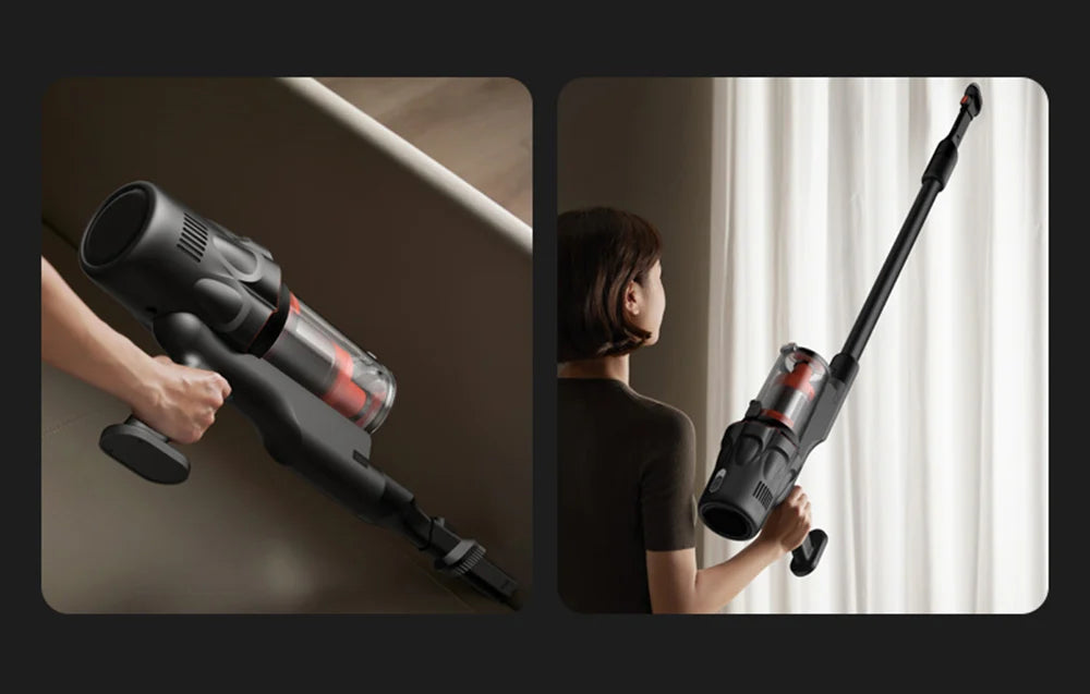 Aspirator vertical Deerma DEM-T30W, 240W, 23kPa, lampă optică, fără fir, negru