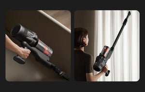 Aspirator vertical Deerma DEM-T30W, 240W, 23kPa, lampă optică, fără fir, negru