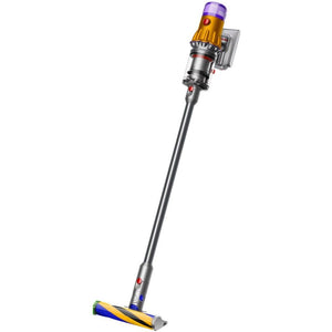 Aspirator vertical Dyson V12 Detect Absolute 2023, 3 moduri de curățare, 545W, negru/galben