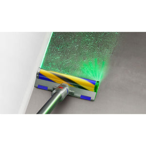 Aspirator vertical Dyson V12 Detect Absolute 2023, 3 moduri de curățare, 545W, negru/galben