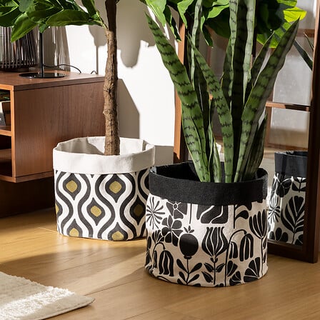 Set de coșuri pliabile Atmosphera Twis, H.27/28 cm, 2 buc.