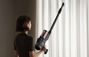 Aspirator vertical Deerma DEM-T30W, 240W, 23kPa, lampă optică, fără fir, negru