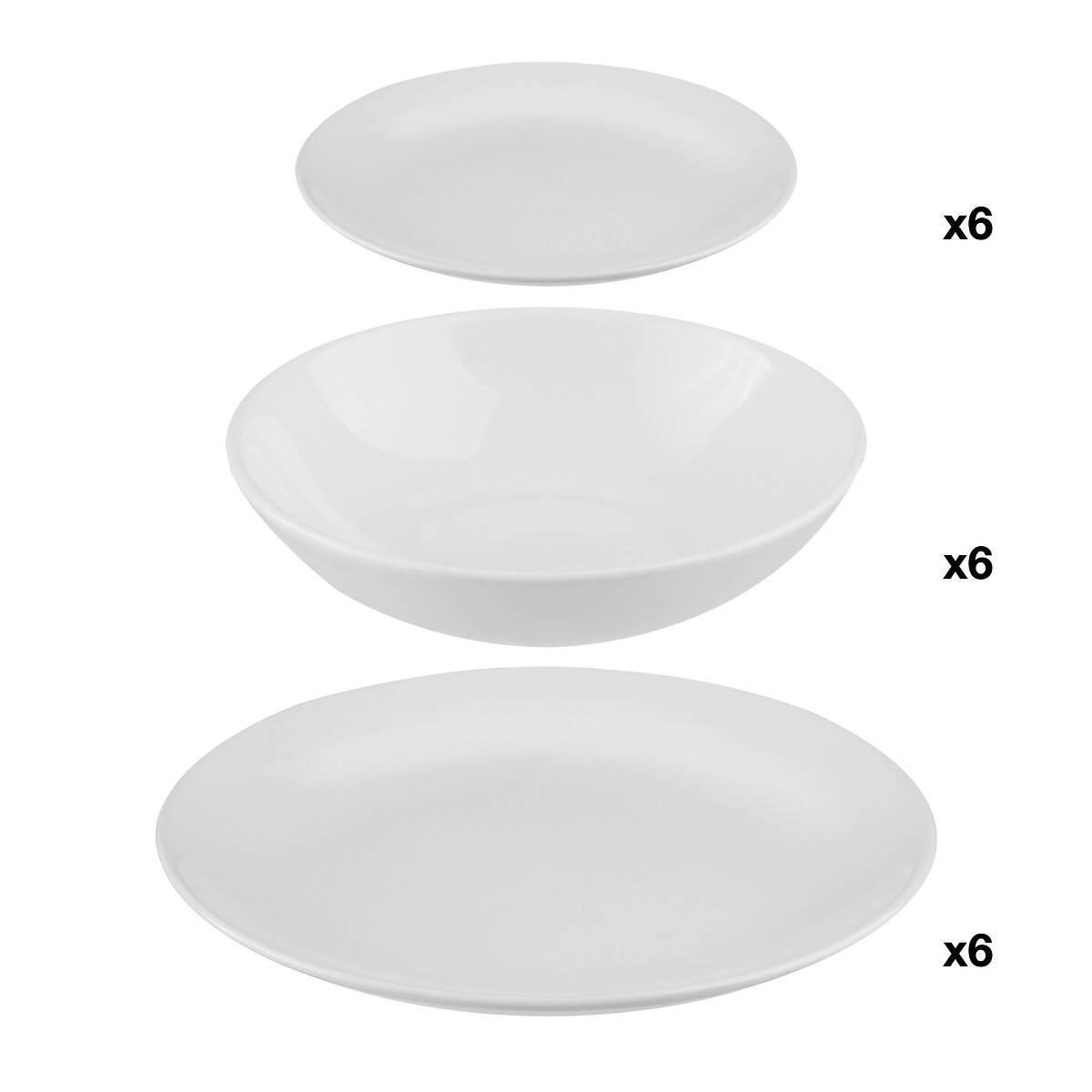 Сервиз за хранене Secret de Gourmet Colorama, 18 части — Бял — 154520A