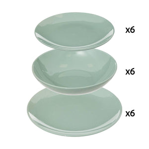 Сервиз за хранене Secret de Gourmet Colorama, 18 части — Мента — 154520L