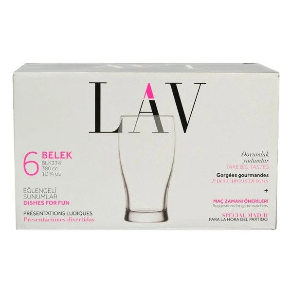 Set pahare de bere LAV Belek, 380 ml, 6 buc.