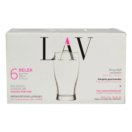 Set pahare de bere LAV Belek, 380 ml, 6 buc.
