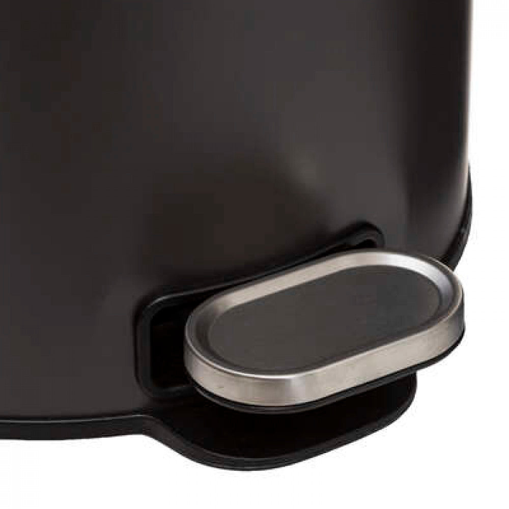 Coș de gunoi 5Five Delta, Metal, Negru, 30 L, 31.5x31.5x62 cm