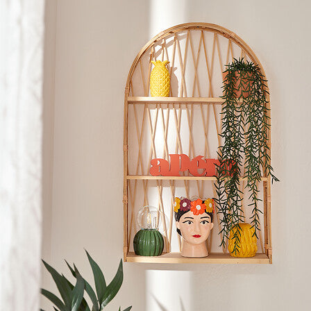 Raft de perete Atmosphera Anahi, MDF, Bambus, 74x45 cm