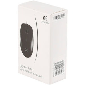 Mouse optic USB Logitech B100, negru