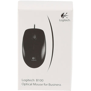 Mouse optic USB Logitech B100, negru