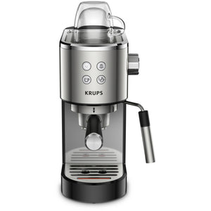 Espressor Krups Virtuoso XP442C11, 15 bar, 1400 W, Tehnologie Thermoblock, Capacitate 1 l, Argintiu/Negru