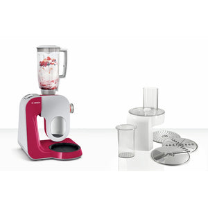 Robot de bucătărie Bosch MUM 58420, 3,9 l, 1000 W, tehnologie 3D, roz