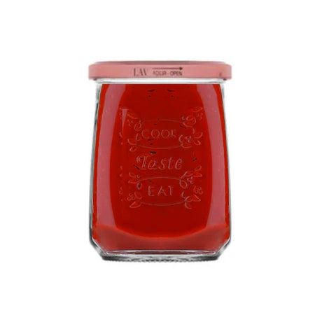 Borcan de sticlă cu capac LAV Tasty, 550 ml, 12 buc.