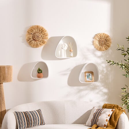 Рафт за стена atmosphera Sien, MDF, 3 бр