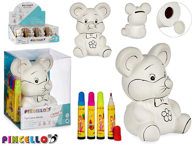 Cutie de bani ceramică PINCELLO Mishle, 4 culori