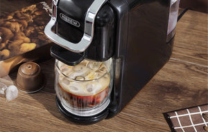 Espressor multifuncțional 5 în 1 Hibrew H2B pentru cafea măcinată, capsule Nespresso, Dolce Gusto, Lavazza, capsule Espresso, K-cup, 1450 w, 19 bar, negru