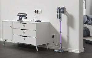 Aspirator vertical fără fir Lubluelu L7, 230 W, filtru HEPA, violet