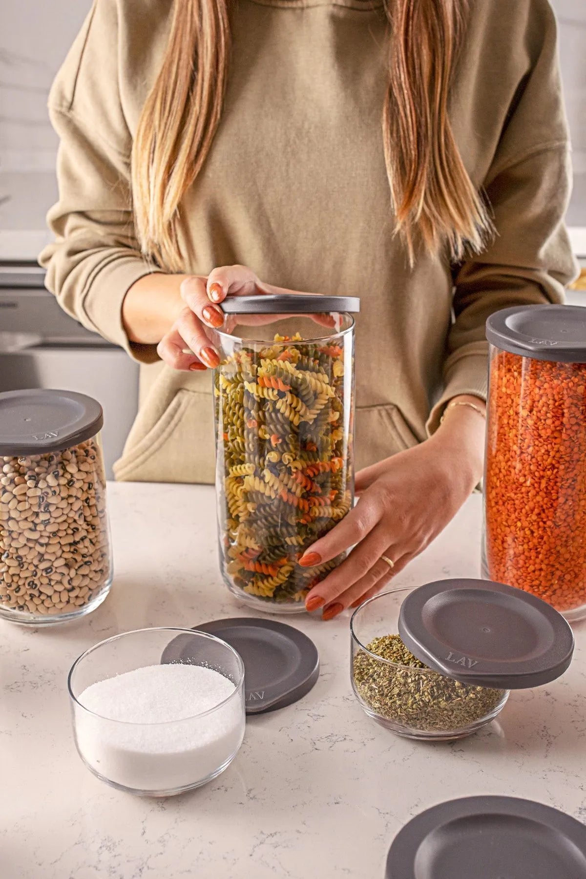 Set borcane LAV Duo, 380 ml, 6 buc.