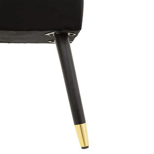 Bancă Atmosphera Salome, Catifea, Hevea, Negru