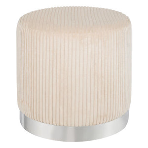 Puf Atmosphera Sylia, catifea de rapiță, Ø38 cm