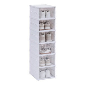 Етажерка за обувки 5five Fold'n Box, 6 чифта, Бяла