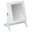 Шкаф за бижута с огледало atmosphera Kristin, MDF, Бял, 28 cm