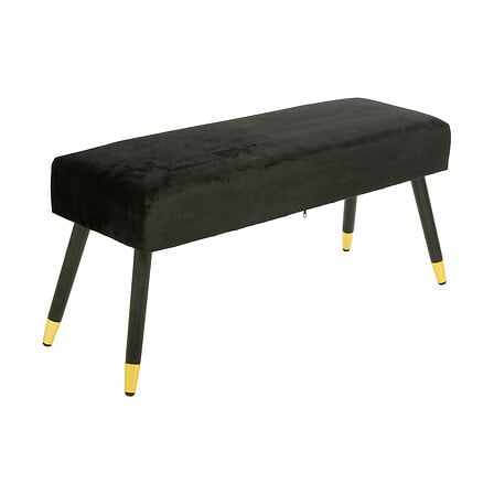 Bancă Atmosphera Salome, Catifea, Hevea, Negru