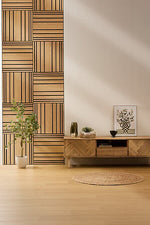 Panou decorativ acustic Atmosphera Colva, MDF, 60x60 cm, Lemn deschis