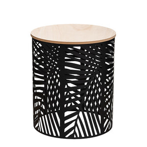 Masă de cafea Atmosphera, Metal, Negru, 2 buc.