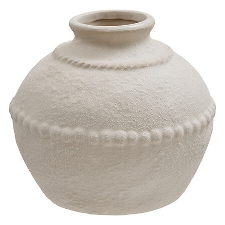 Ваза atmosphera Lewis, Керамика, Бяло/Пясъчно, 15 cm