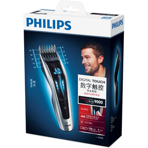Mașină de tuns Philips HC9450/15, baterie Li-ion, 0,5-42 mm, 400 de niveluri, lame din titan, negru/argintiu