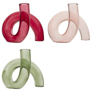 Vază Atmosphera Cheri, Sticlă, 12 cm, Diverse culori