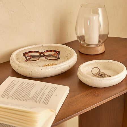 Suport decorativ pentru atmosferă Wonj, ceramică, 2 buc.