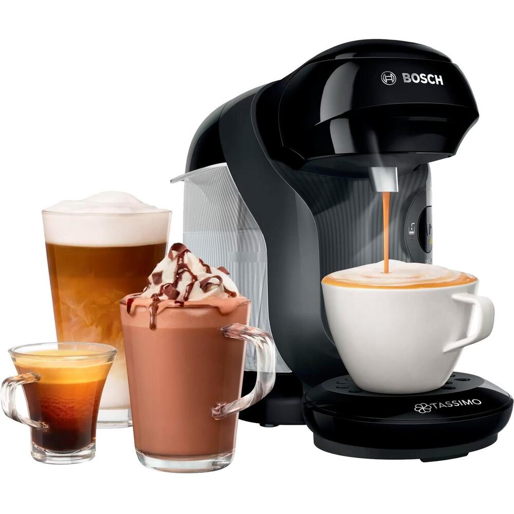Espressor Bosch Tassimo Style TAS1102, 1400 W, 3,3 bari, 0,7 l, Autocurățare și detartrare, Capsule, Negru