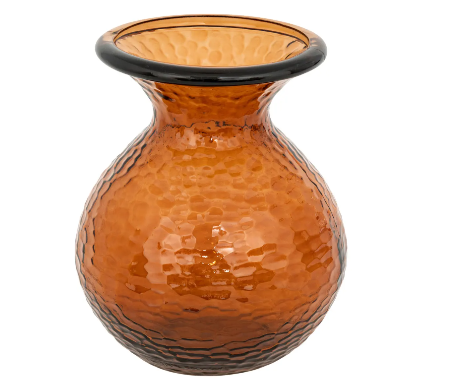 Vază Atmosphera ciocănită, sticlă, 25 cm