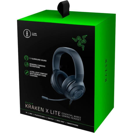 Căști de gaming Razer Kraken X Lite (USB), negre