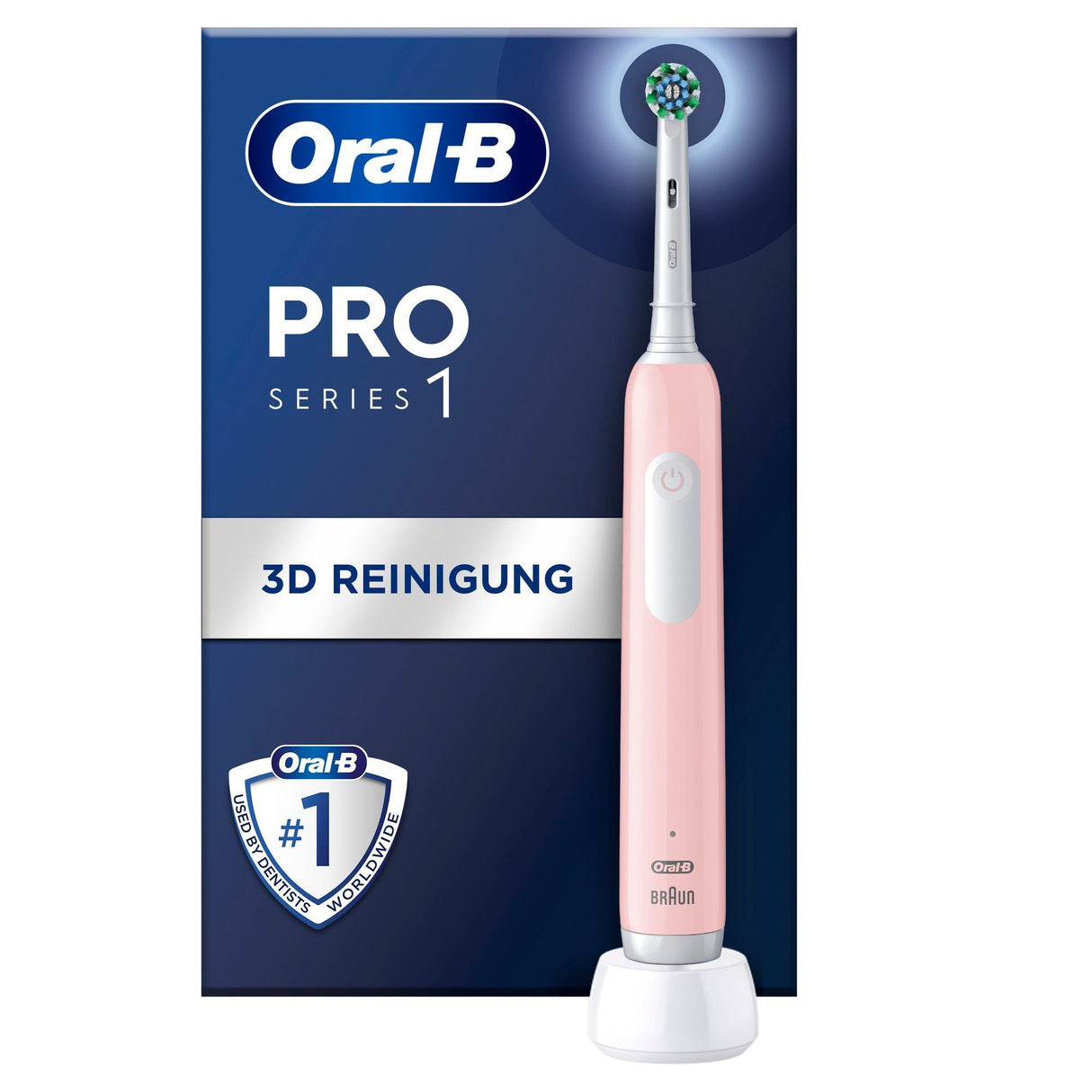 Periuță de dinți electrică Oral-B Pro 1 013024 Cross Action, roz