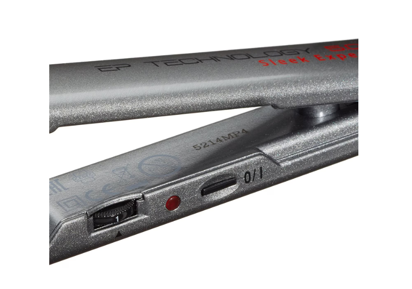 Placă de îndreptat părul BaBylissPro 2072 Sleek Expert, Professional, plăci XXL 24 x 120 mm, 115°C-230°C, Nano-Titanium, Gri