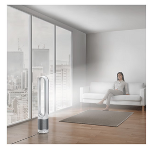 Purificator de aer Dyson TP00 42815701, Multiplicator de aer, 10 niveluri de viteză, Filtru HEPA H13, Telecomandă, Alb/Argintiu