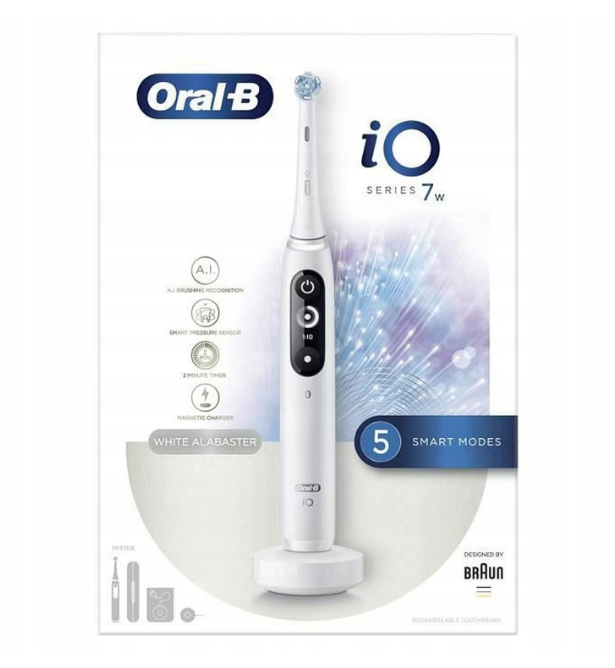 Periuță de dinți electrică Oral-B iO 7N 408345, Albă
