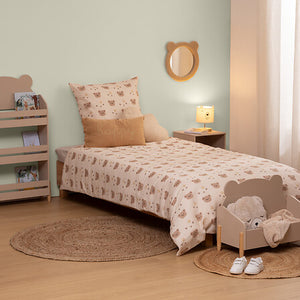Lenjerie de pat pentru copii Atmosphera Billie Bear, 140x200 cm, Mix