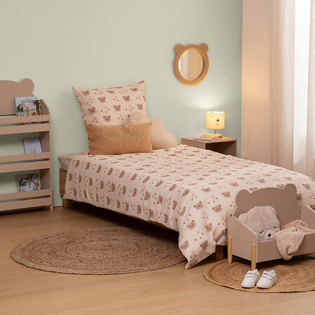 Lenjerie de pat pentru copii Atmosphera Billie Bear, 140x200 cm, Mix