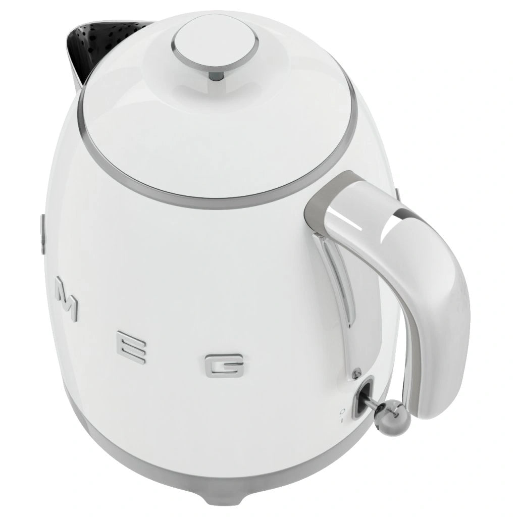 Mini fierbător electric SMEG KLF05WHEU, stil anii '50, 1400 W, 800 ml, alb