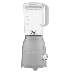 Blender Smeg BLF01SVEU, stil anii '50, 800 W, cană de 1,5 l, 4 viteze de putere, 4 funcții, gri