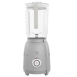 Blender Smeg BLF01SVEU, stil anii '50, 800 W, cană de 1,5 l, 4 viteze de putere, 4 funcții, gri