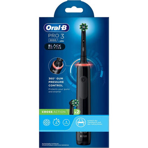 Periuță de dinți electrică, Oral-B Pro 3 300 Sensitive Clean, 759790, Negru