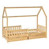 Детско легло с място за съхранение Монтесори Аtmosphera Bosco, 90x190 см, MDF - Homesector