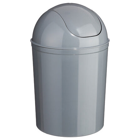 Кош за отпадъци 5five, Полипропилен, 7L, Сив