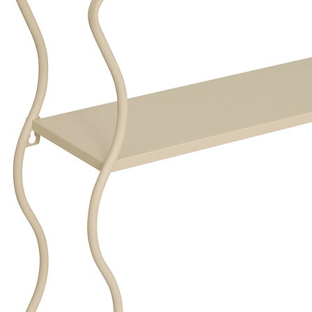 Raft de perete Atmosphera Judy, Metal, Bej, 40x12x58 cm
